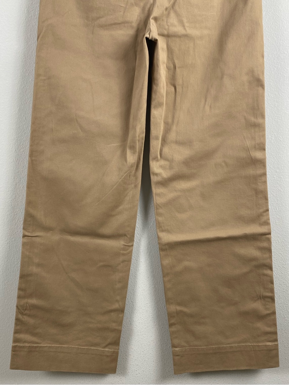 J. Crew Factory Twill Wide Leg Tie Waist Chino Pant | Camel - Picture 6 of 15